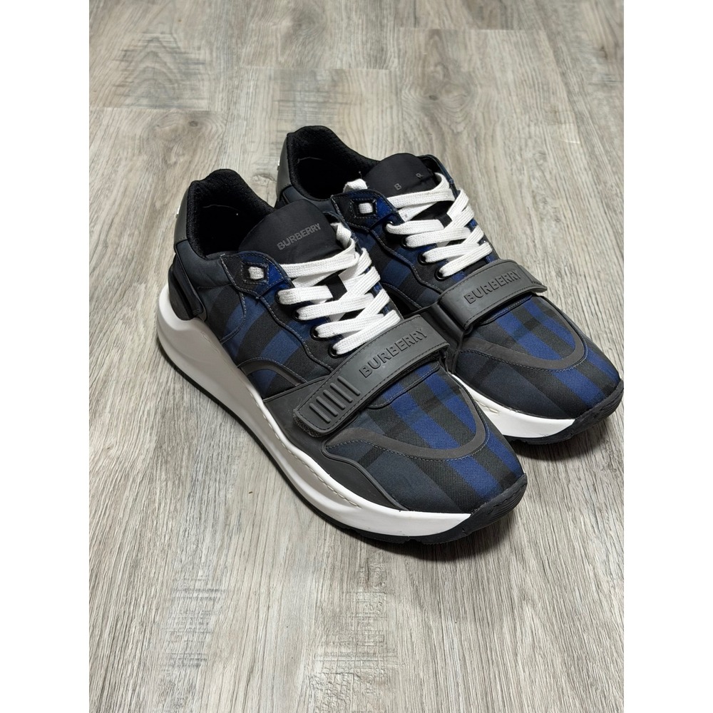 Burberry, Ramsey Check Sneakers, Mens, Size 45